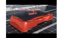 Solar Panels Cleaning Robot "MIRAI Type1" Video