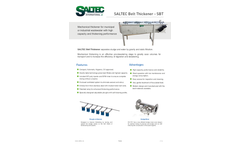 Saltec - Model SBT - Belt Thickener Brochure