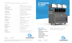 Cytonome Hydris - Industrial-Scale Cell Purification System  Brochure