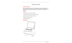 Aquscience - Model DF250S-01 - Hydraulic Drum Filter Brochure