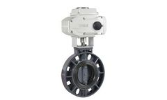 Covna - Model HK60-D-P - PVC Butterfly Valve with Electric Actuator
