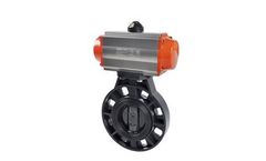 Covna - Model HK59-D-P - PVC Pneumatic Actuator Butterfly Valve