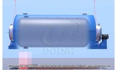 Doing waste tyre plastic pyrolysis plant installation tutorial 3D video