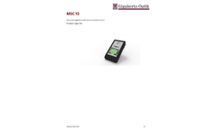 Gigahertz - Model MSC15 - Compact and Handheld Spectral Light Meter Brochure
