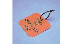 Accuform - Model HTT116BK - Lock-Style Nylon Ties Tag