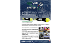 ecoSUB - Model 5 - 500 m rated Micro-AUV - Marine Autonomous Robotics Systems Brochure