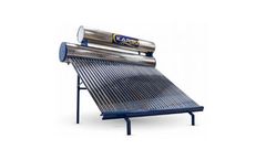 Karsu - Model 36 Tubes Chrome - Evacuated Glass Tubes Solar Water Heating System