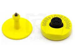 Raybaca - Model ET-01 LF - Livestock RFID Tags Anti-Animal Bite Round Shape LF Round Shape New Design Ear Tags