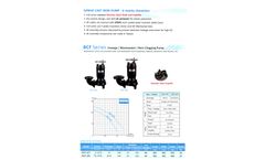 SONHO - Model BCF - Submersible Vortex Pump