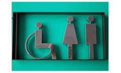 AC - Made WC Toilet Metal Artistic Modeling Signs