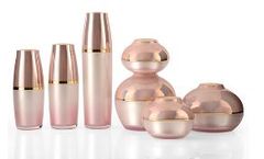 Model GO-200/120/50/30 & LO-130/120/50/30 - Acrylic Lotion Bottle and Cream Jar Sets