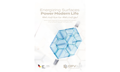 Opvius - Building-Integrated Organic Photovoltaics Module (BIPV) Brochure