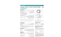 Vaisala Triton Sonic Wind Profiler Datasheet