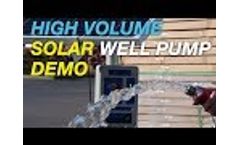 3" Centrifugal Solar Well Pump Demo RPS 400V 800V Video