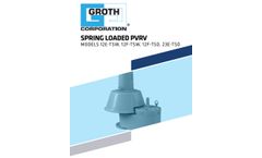 Groth - Model 12E-TSW - Spring Loaded Pressure / Vacuum Relief Valve- Brochure