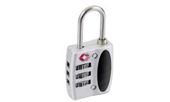 Hongjilock - Model HJ-C01 - 3 Dial Combination Silver Zinc TSA Lock