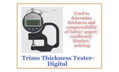Q-Test - Fabric Thickness Tester [Digital Display]