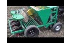 Garmach 4 row chain garlic onion saffron bulbs planter AGP-4R (tractor mounted) - Video