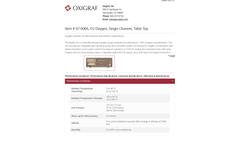 Oxigraf - Model O2 - Single Channel Table Top Oxygen Analyzer Brochure