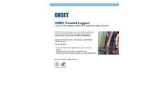 Pendant Data Loggers Data Sheet