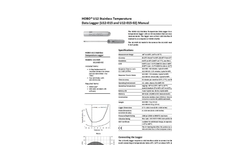 HOBO U12 Stainless Temperature Data Logger (U12-015, U12-015-02) Users Manual