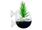 Senzeal - 2pcs Aquarium Plant Pot Glass Plant Holder