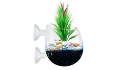 Senzeal - 2pcs Aquarium Plant Pot Glass Plant Holder