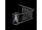 Senzeal - V-Shaped Bloodworm Feeder Red Worms Cone for Fish Feeder Acrylic