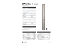 Pentair Myers - Model 2NFL & J-BE - High Head Filtered Effluent Pump - Brochure