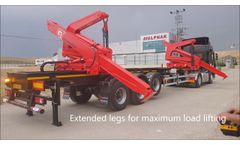 Sidelifter Container Lifting Semi Trailer, Side loader, container lifting, Konteyner Kaldırma Dorse- Video