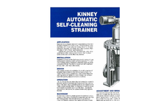 S.P. Kinney - A - Automatic Self-Cleaning Strainer - Brochure