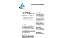 TriClean - 210 - Low pH Powder Acid Membrane Cleaner Datasheet