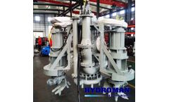 Hydroman®  Electric Heavy Duty Submersible Dredge Pump with 2 Cutterheads for Sand Mining