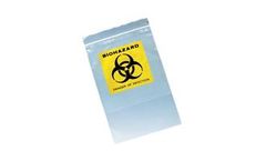 Solmedia - Model BAG855 - 140 x 140mm Specimen Bag, Pocket and Hazard Symbol