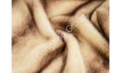 DongJing - Model 8HP0522 - Beige Printed Mink Faux Fur Fabric