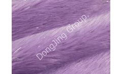 DongJing - Model 8HP1302 - Purple Clip Silver Silk Soft Fox Faux Fur Fabric