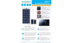 eGo - Model S - Flexible Solar Panel - Brochure
