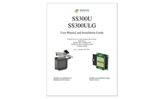 Houston - Model SS300ULG - Ultra Low Speed Doppler sensor/Doppler Radar Brochure