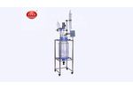S-50L Double layer jacketed glass glass reactor install- Video