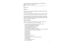 Tonex - 2 Days Electric Regulatory Training Brochure