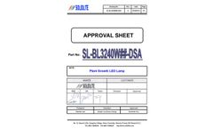 LED Lamp for Plant Growing - SL-BL3240WAA-DSA - Brochure