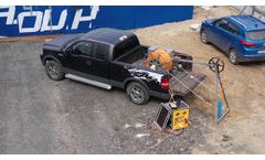 BGW Borehole winch for HV power cable line of a source or borehole hydrophone and geophone arrays.- Video