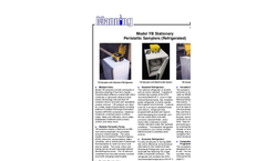 Model YB - Stationary Peristaltic Fluid Samplers Brochure