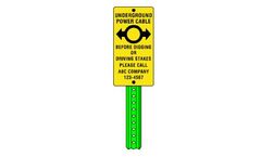Tech-Products - Model ES0510 - Series - 5" x 10" Buried Utility Sign
