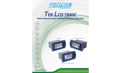 Tek-Trol - Model TEK-LCD 7800C - Panel Mount Loop-Powered Process Indicator - Brochure