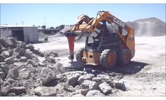 Hydraulic Breaker TABE AGB 175 in Skid Steer - Video