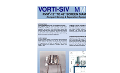 Vorti - Model Pilot RVM-15 - Screen Diameter - Brochure