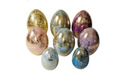 Taizhou Honor Plastic - Model ALB18038 - 10"/8"Gold a Silver Eggs