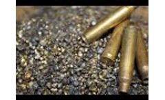Hammer Mill Grinding Brass Shell Casings - Video