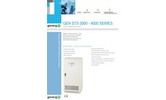 Generg - Model GEN STS 3000 -4000 Series - 3 Phase 3 Poles Static Transfer Switch - Brochure